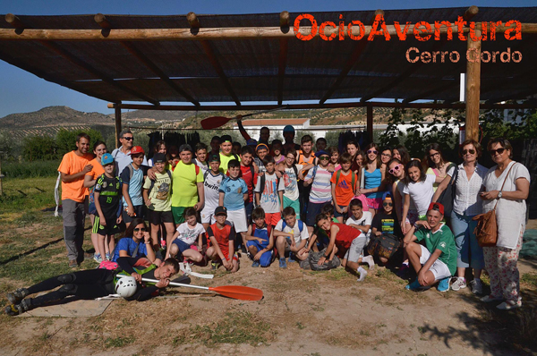 Rafting para niños, escolares en Málaga, Granada, Córdoba